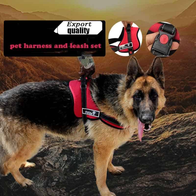 Dog Harness And Leash Set No Pull Dog Harnesses Service German Shepherd ...